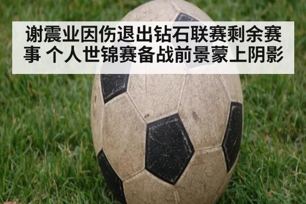 谢震业因伤退出钻石联赛剩余赛事 个人世锦赛备战前景蒙上阴影